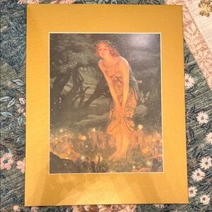 Golden Fairy Art Print. 11x14”